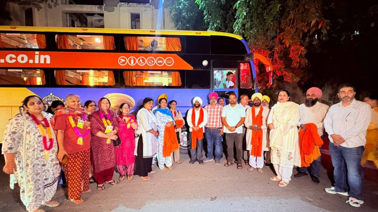 Chief Minister's Pilgrimage Scheme bus flagged off in Mohali