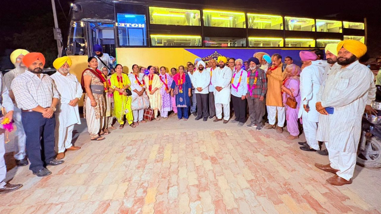 Chief Minister's Pilgrimage Yatra bus flagged off from Balongi for senior pilgrims